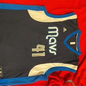 Adidas Mavericks Blue Basketball Jersey